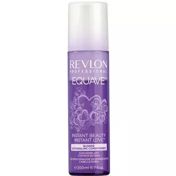 Revlon Professional, Несмываемый 2-х фазный кондиционер для блондированных, обесцвеченных, мелированных и седых волос Instant Beauty Blond Detangling Conditioner Equave, 200 мл