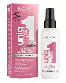Revlon Professional, Спрей-уход Uniq One All in one Lotus Flower hair treatment Лотос, 150 мл