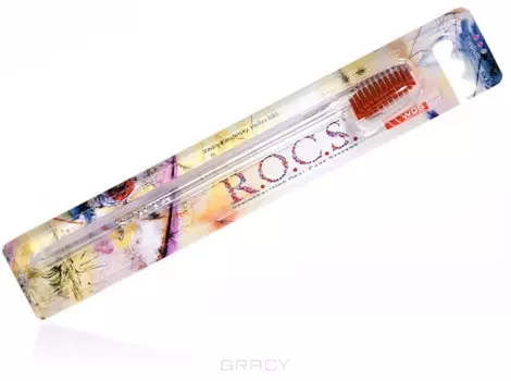 ROCS, Зубная щетка Классическая средняя, 1 шт