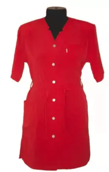 ROD, Халат красный косметологический, (3 размера), XXL, 1 шт