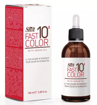 Shot, Активатор краски для волос с аргановым маслом Fast Color 10' With Argan Oil, 100 мл