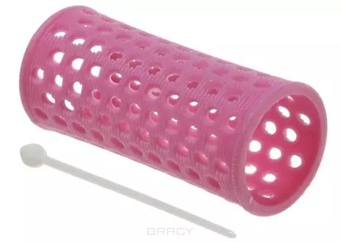 Sibel, Бигуди пластиковые 28 мм розовые, 10 шт./уп.