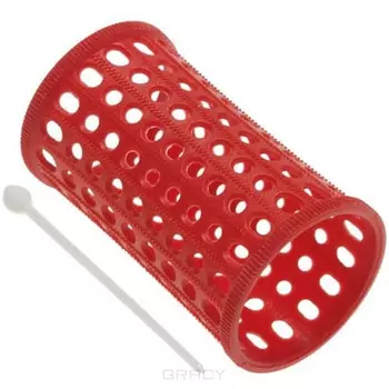 Sibel, Бигуди пластиковые 40 мм красные, 10 шт./уп.