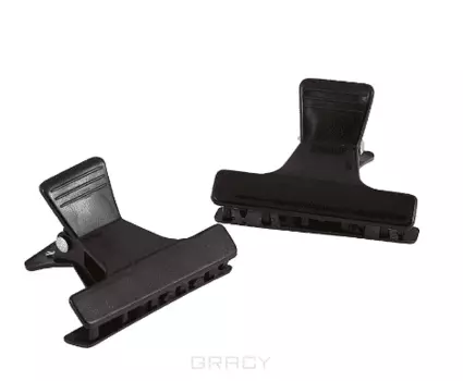 Sibel, Зажим для волос пластмассовый чёрный, 12 шт