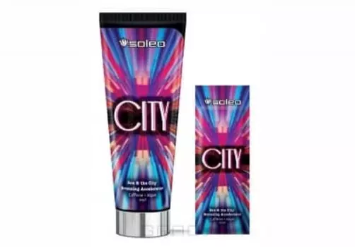 Soleo, Крем-ускоритель загара с включением кофеина City, 15 мл