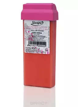 Starpil, Воск в картридже Розовый для средних и жестких волос Cera Rosa, 110 гр