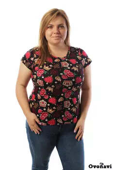 Футболка женская Ovonavi-1497