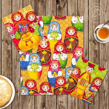 Набор из 3 кухонных полотенец iv59235 45х60