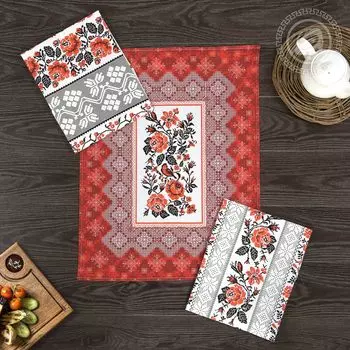 Набор из 3 кухонных полотенец iv63162 45х60