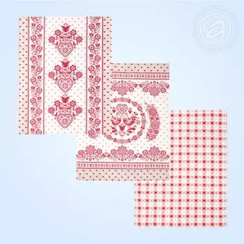 Набор из 3 кухонных полотенец iv65018 45х60