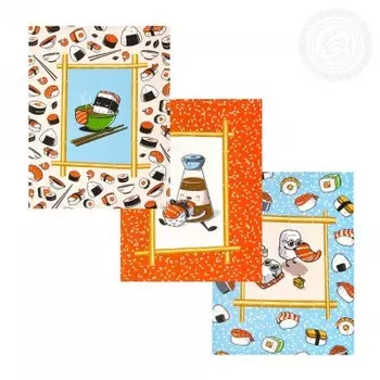 Набор из 3 кухонных полотенец iv79865 45х60