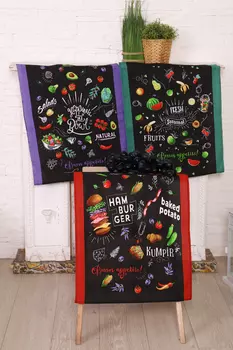 Набор кухонных полотенец iv81370 (упаковка 3 штуки) 48х60