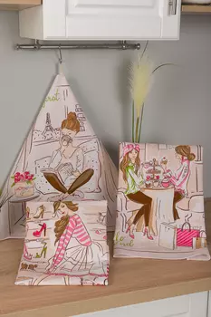 Набор кухонных полотенец iv84156 (упаковка 3 штуки) 48х60