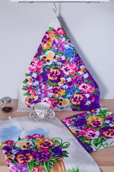 Набор кухонных полотенец iv86760 (упаковка 3 штуки) 48х60