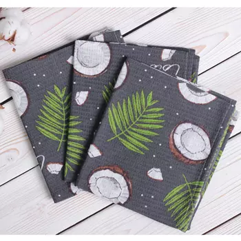 Набор кухонных полотенец iv86937 (упаковка 3 штуки) 35х60