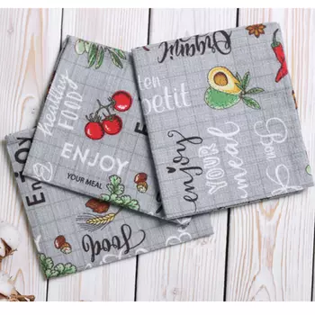 Набор кухонных полотенец iv86938 (упаковка 3 штуки) 35х60