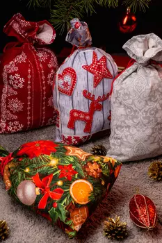 Набор мешочков для подарков iv84421 (упаковка 3 шт) 37*23