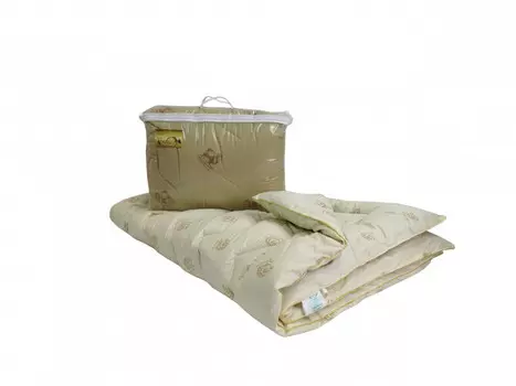 Одеяло iv74755 (овечья шерсть, тик) 1,5 спальный (140*205)