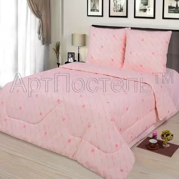 Одеяло облегченное iv36325 (овечья шерсть, бязь) Евро-1 (200*220)