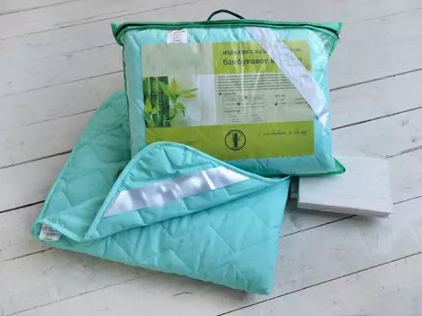 Одеяло облегченное iv6129 (бамбук, сатин) Евро-1 (200*220)