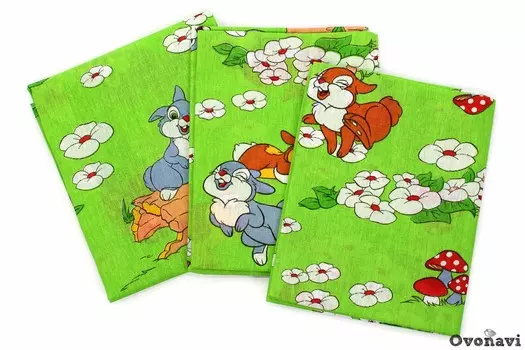 Пеленка детская бязевая Ovonavi-309 (упаковка 5 штук) 75/120