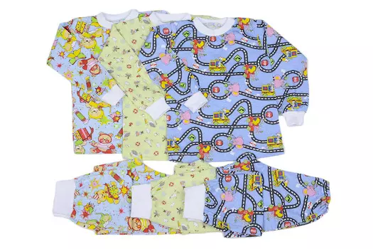 Пижама с манжетами iv618 (футер)