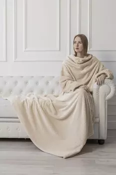 Плед с рукавами iv87276 (жаккард) 140х180