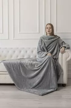 Плед с рукавами iv87280 (жаккард) 140х180