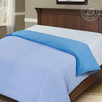 Пододеяльник трикотажный на молнии iv36555 голубой 1.5 спальный (145х215)