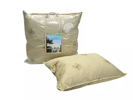 Подушка iv74583 (овечья шерсть, тик) 70*70