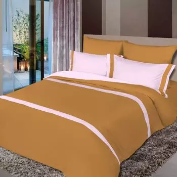 Постельное белье iv18598 (сатин) 2 спальный с Евро простынёй