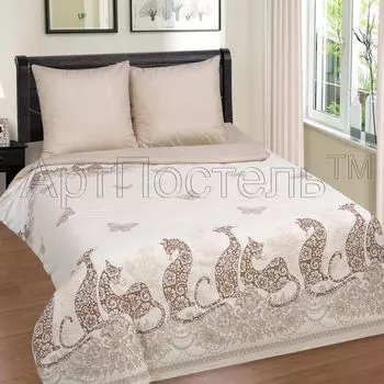 Постельное белье iv20961 (поплин) 2 спальный с Евро простынёй