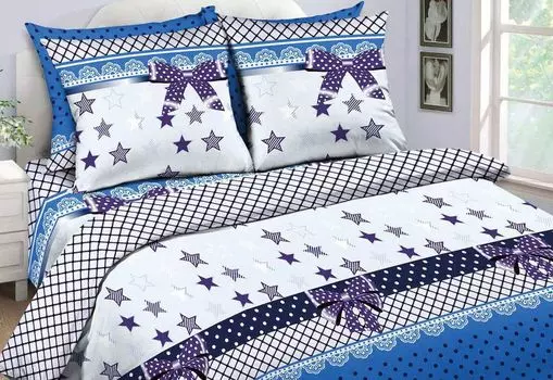 Постельное белье iv21966 (бязь) Евро-1 (простыня на резинке)