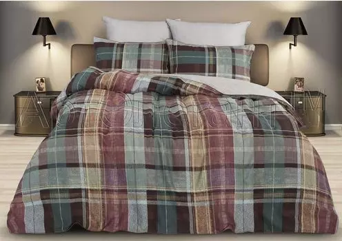 Постельное белье iv24234 (велюр) 2 спальный с Евро простынёй