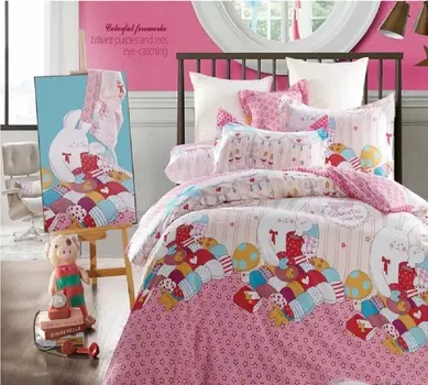 Постельное белье iv35372 розовый (сатин) 1,5 спальный