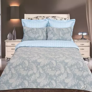 Постельное белье iv45163 голубой (сатин-жаккард) Семейный