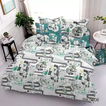 Постельное белье iv50149 (поплин) 1,5 спальный