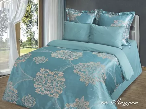 Постельное белье iv50619 (сатин-жаккард) 2 спальный с Евро простынёй