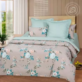 Постельное белье iv51541 (сатин) 2 спальный с Евро простынёй