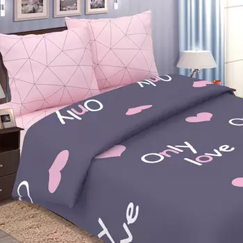 Постельное белье iv58303 (поплин) 2 спальный с Евро простынёй