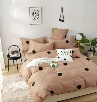 Постельное белье iv60783 (сатин) 2 спальный с Евро простынёй