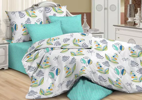 Постельное белье iv61383 (бязь) 2 спальный с Евро простынёй