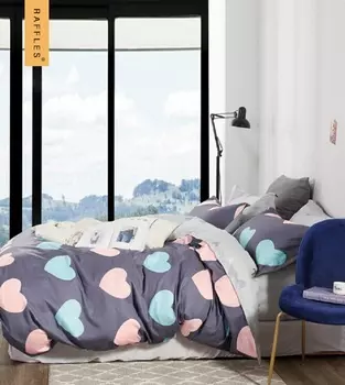 Постельное белье iv62312 (сатин) 2 спальный с Евро простынёй