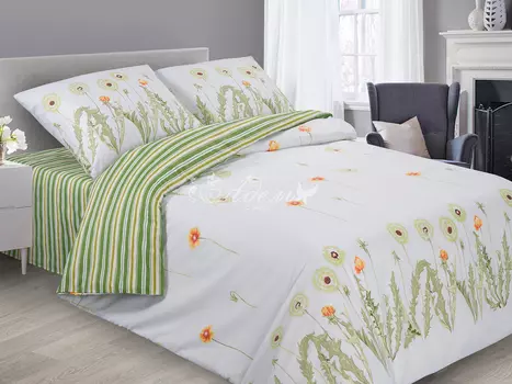 Постельное белье iv64049 (поплин) 2 спальный