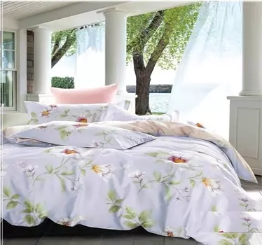 Постельное белье iv64648 (сатин) 2 спальный с Евро простынёй