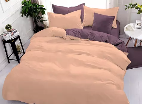 Постельное белье iv65992 (сатин) 2 спальный с Евро простынёй