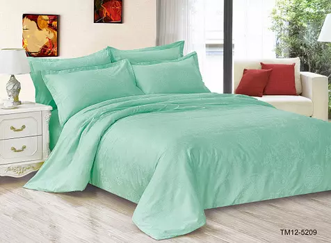 Постельное белье iv66013 (сатин-жаккард) 2 спальный с Евро простынёй