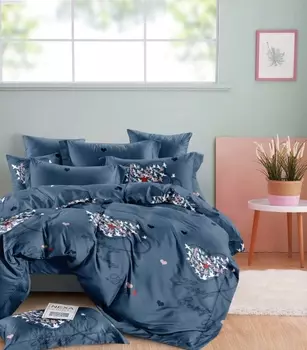 Постельное белье iv68078 (полисатин) 2 спальный с Евро простынёй