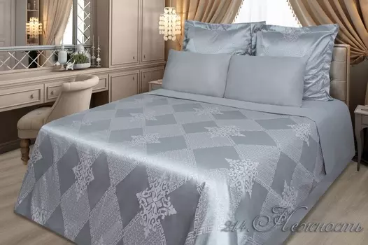 Постельное белье iv69912 (сатин-жаккард) 2 спальный с Евро простынёй