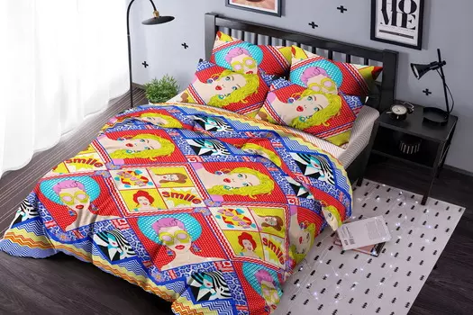 Постельное белье iv72756 (поплин) 1,5 спальный